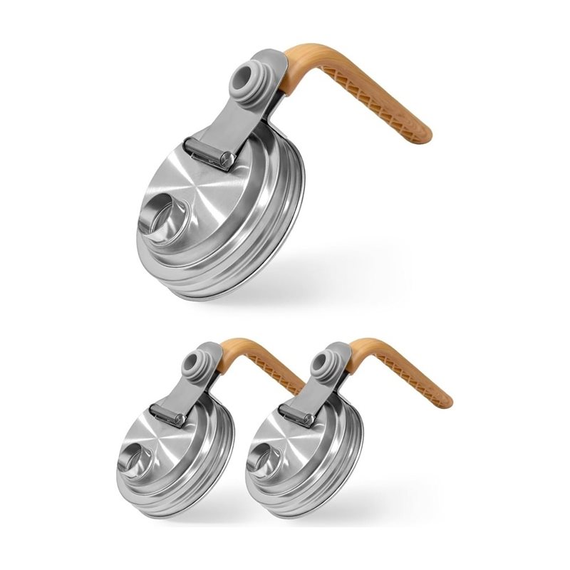 Pour Spout Pitcher - Zestaw 3 pokrywek do słoików Mason