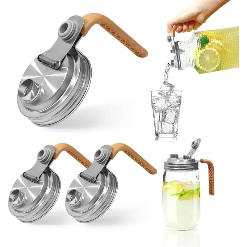 Zestaw 3 pokrywek do słoików M – Pour Spout Pitcher recenzja i cena